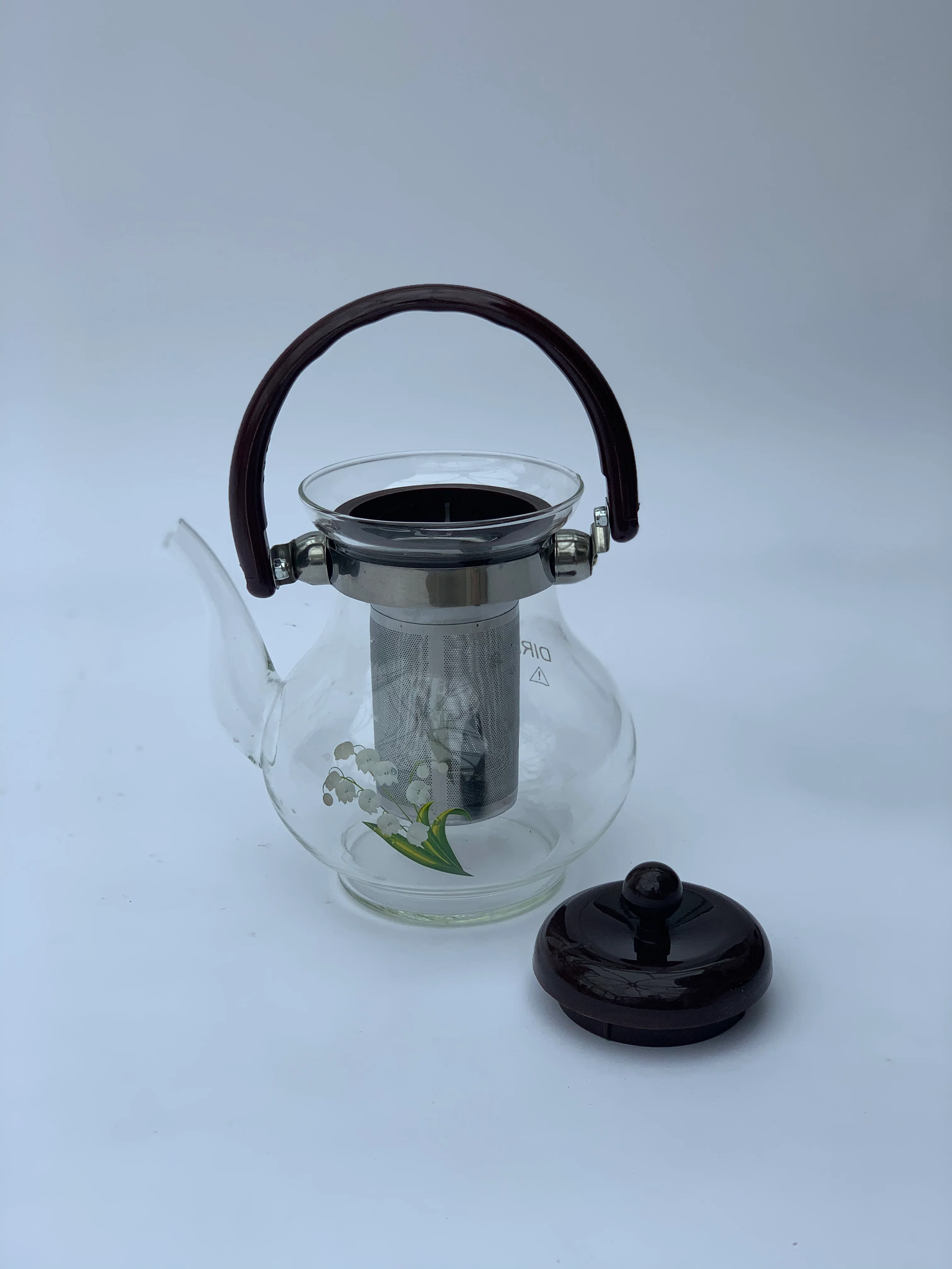 Heat Resistance Glass Teapot with Filter - Image 3