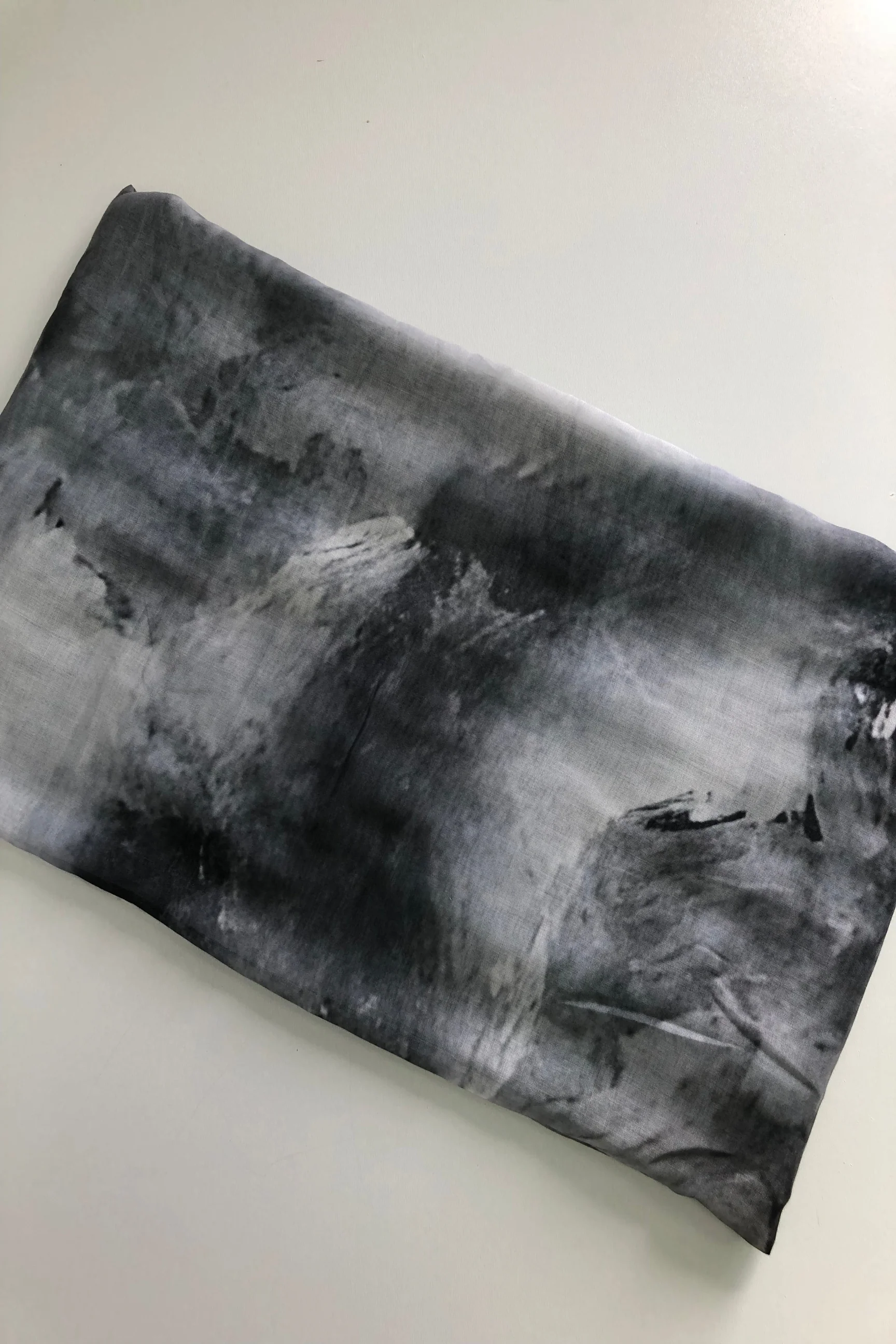 Watercolour Print Modal Long Hijab - Image 4