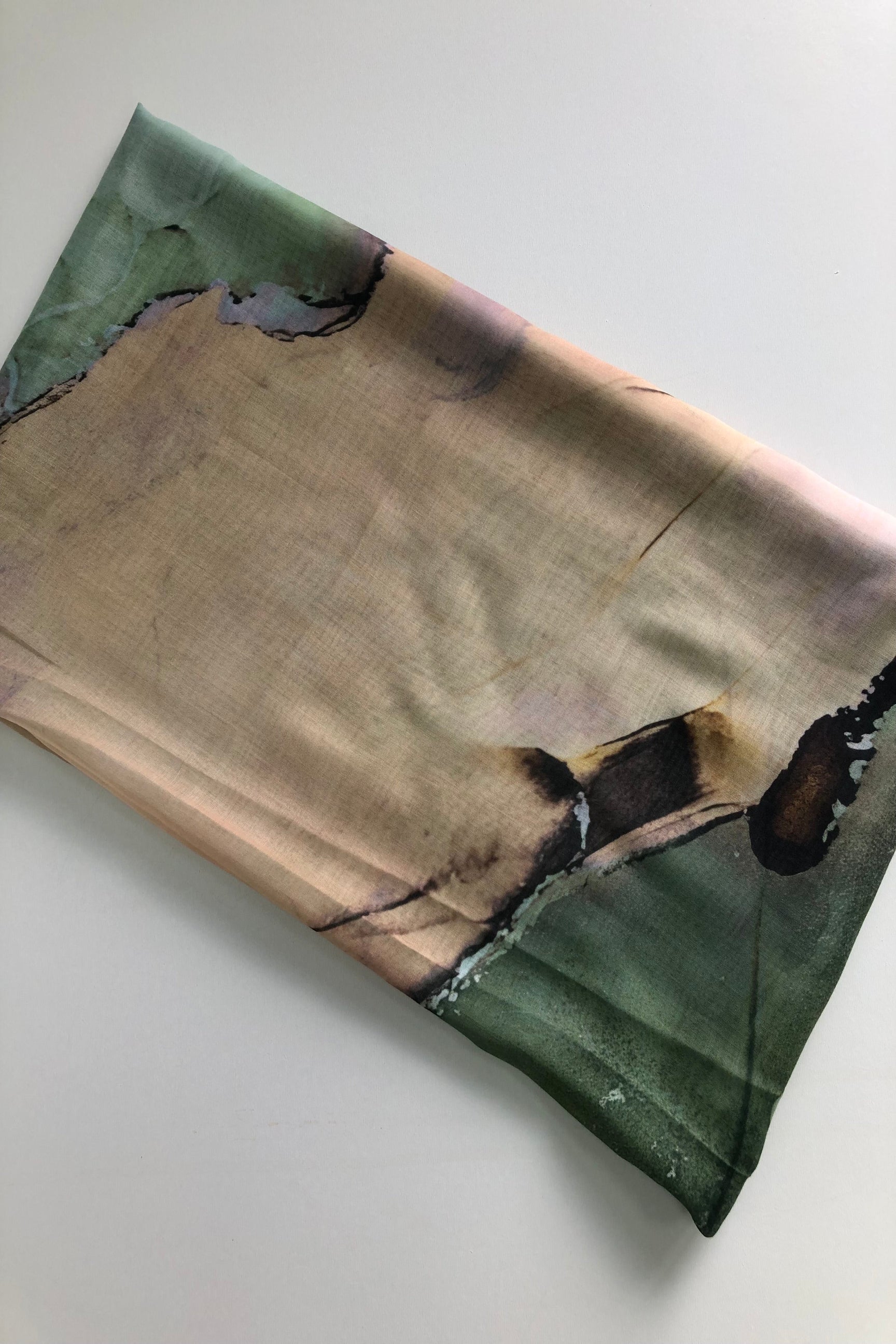 Watercolour Print Modal Long Hijab - Image 7