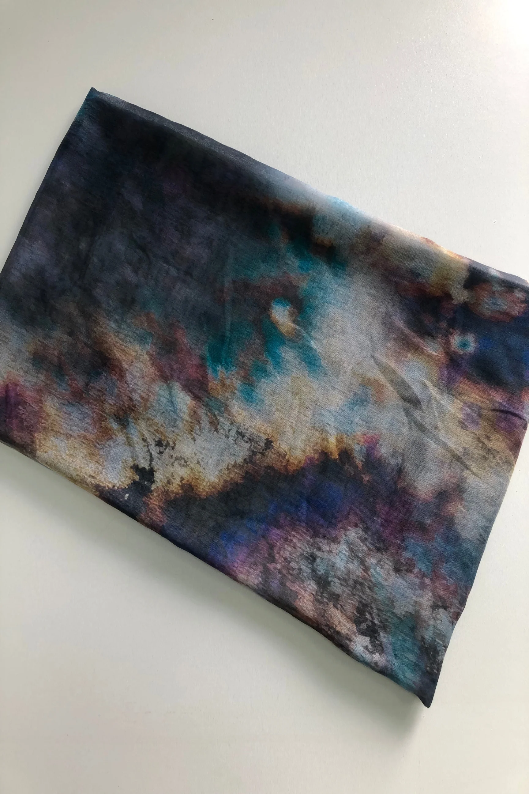 Watercolour Print Modal Long Hijab - Image 9